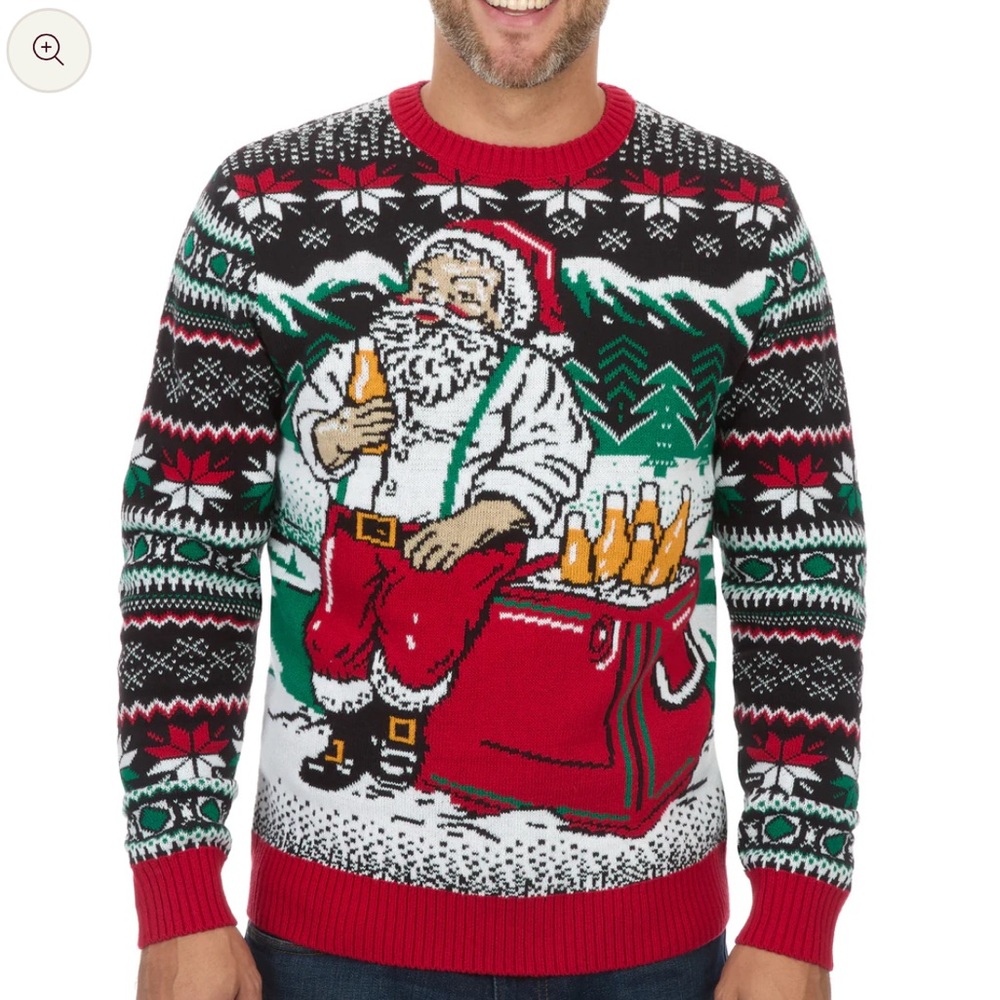 Santa’s Cooler Ugly Christmas Sweater